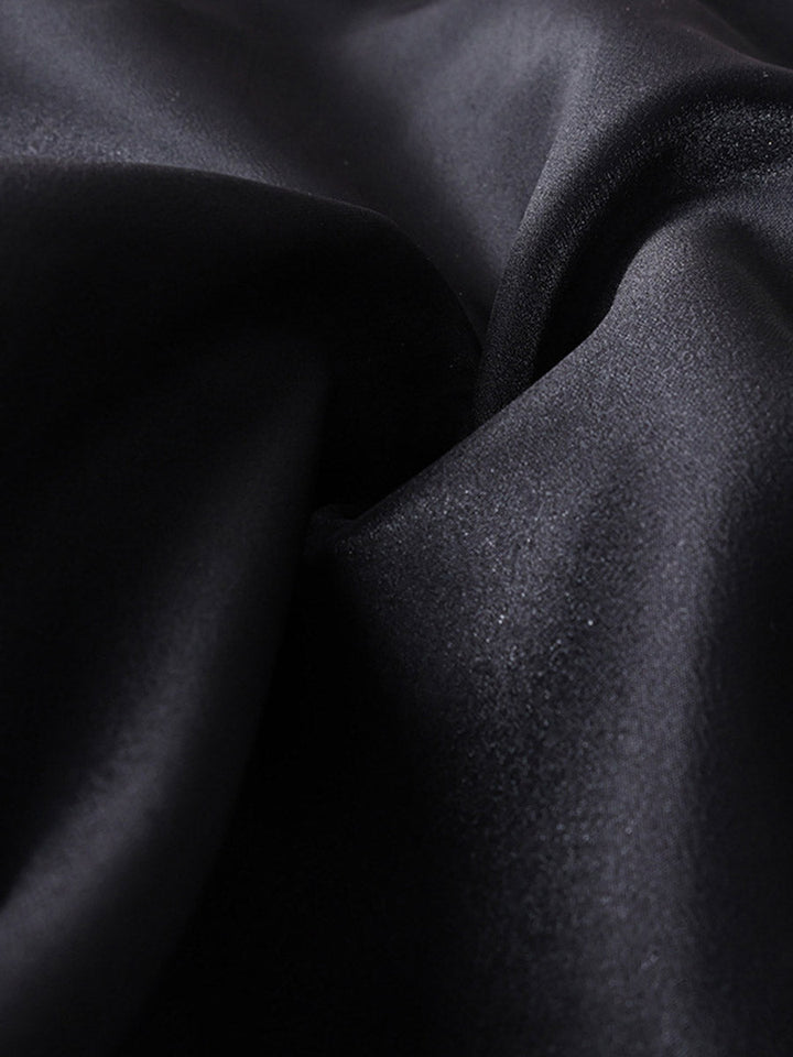 Jupe superposée transparente à taille élastique, taille haute, à empiècements, couleur unie