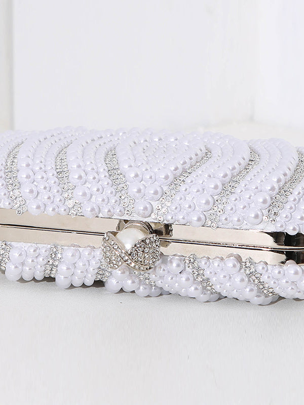 Sac à main géométrique à chaîne, à strass