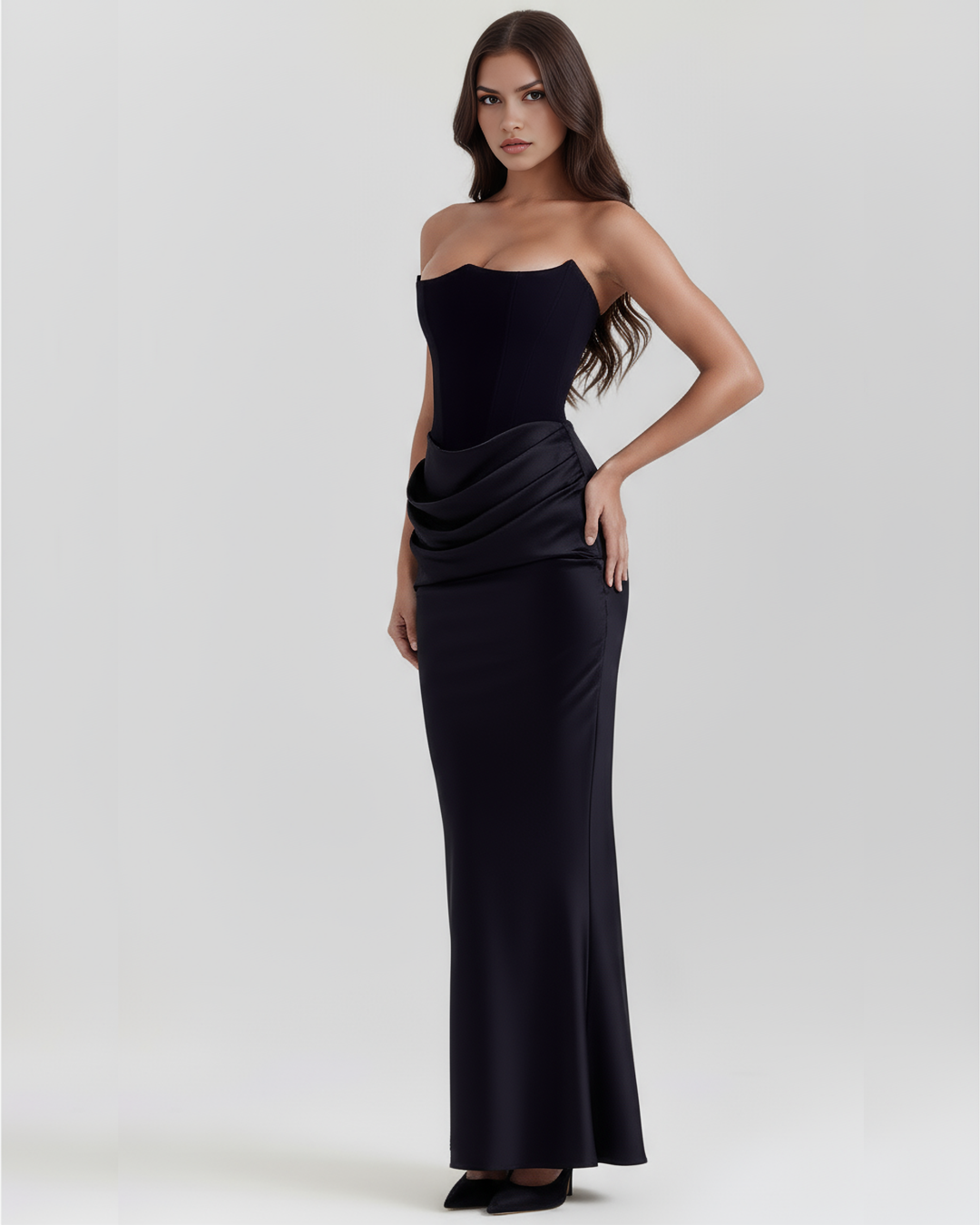 Michelle | Robe de Soirée Satinée Glamoureuse pour Femmes