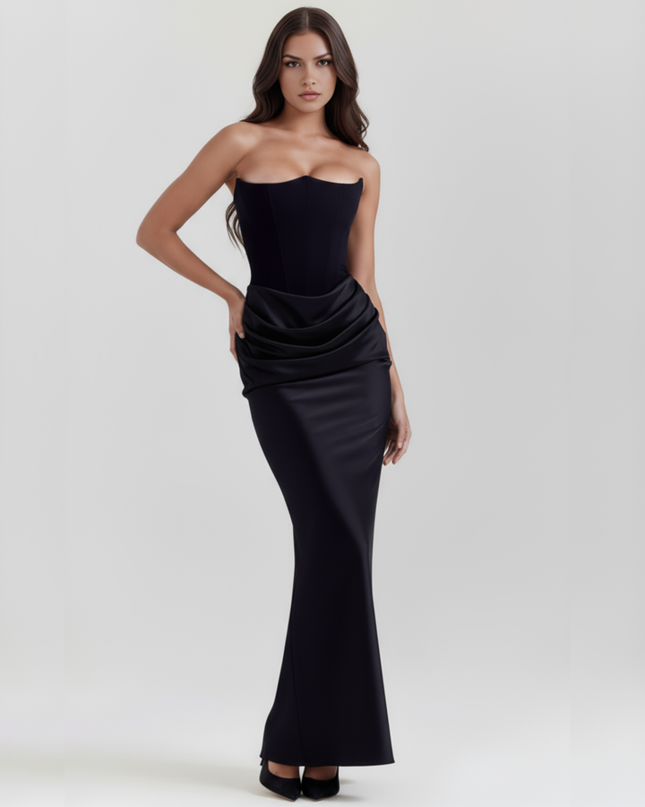 Michelle | Robe de soirée satinée glamour pour femmes
