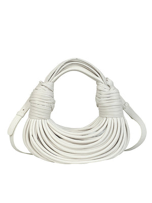 Sac à pompons, couleur unie
