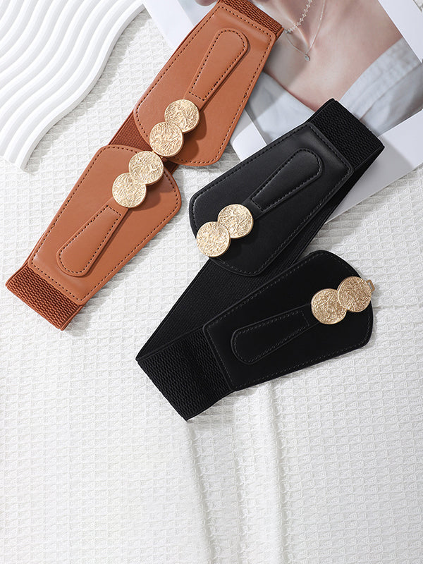 Ceinture à taille élastique, à empiècements