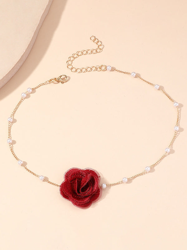 Collier à fleurs en 3D