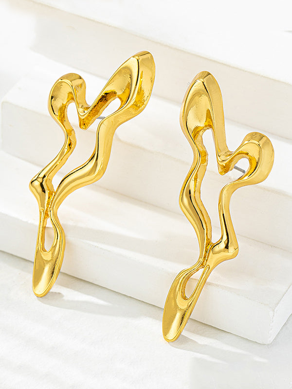 Boucles d'oreilles pendantes géométriques