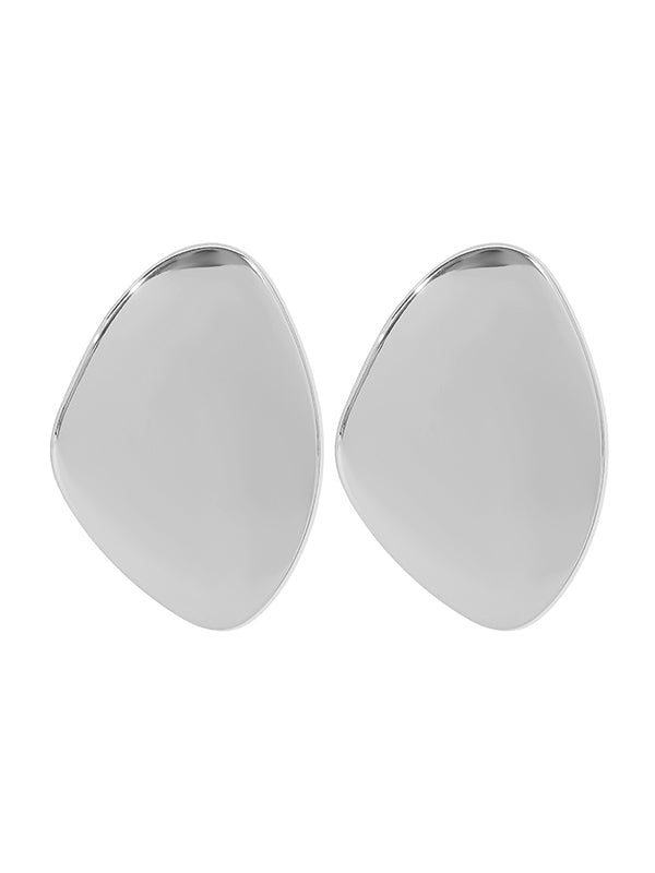 Boucles d'oreilles pendantes géométriques couleur unie