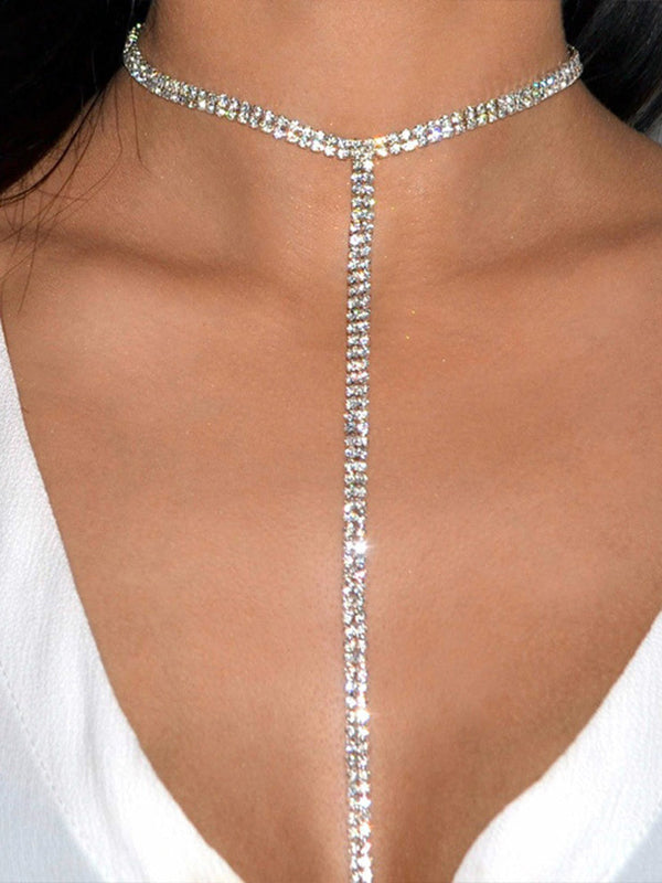 Collier tendance, normcore, à strass