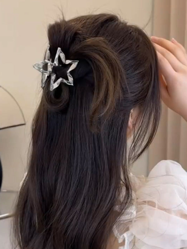 Pince à cheveux griffe en forme d'étoile