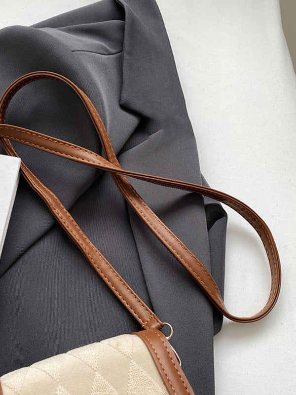 Sac bandoulière géométrique à empiècements