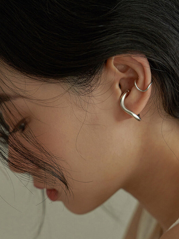Boucles d'oreilles simples chic, normcore, couleur unie