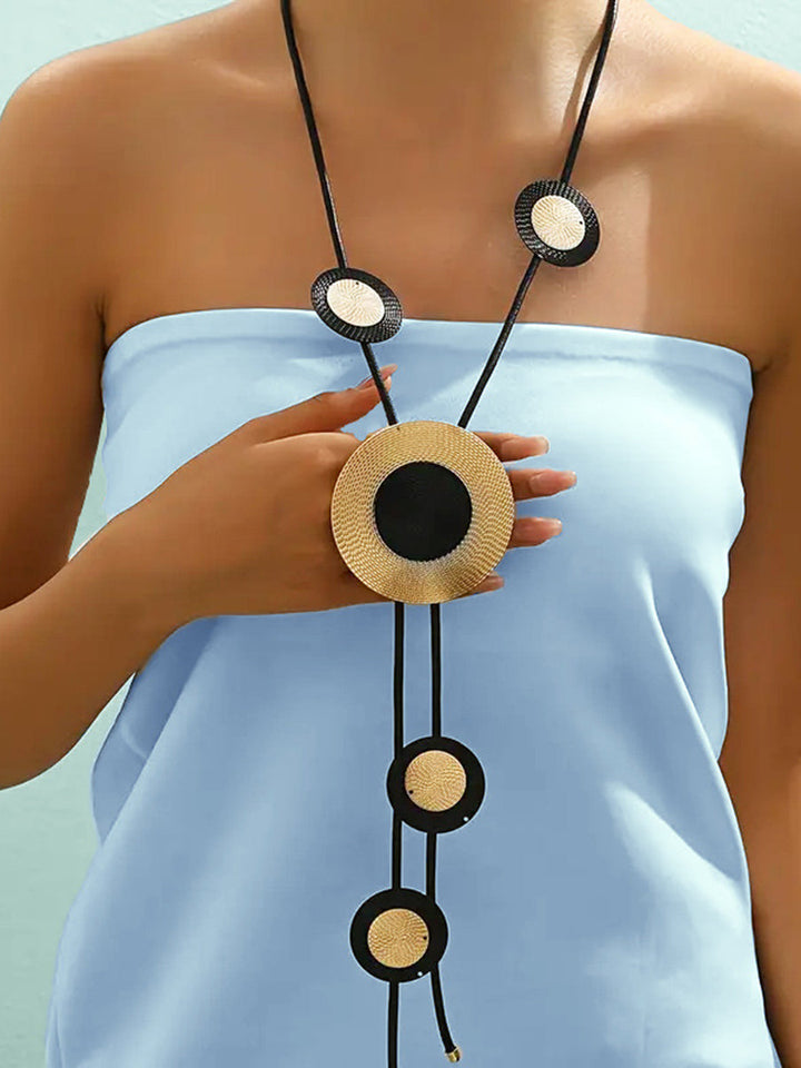 Collier géométrique taille ronde