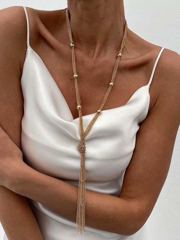 Collier à pompons