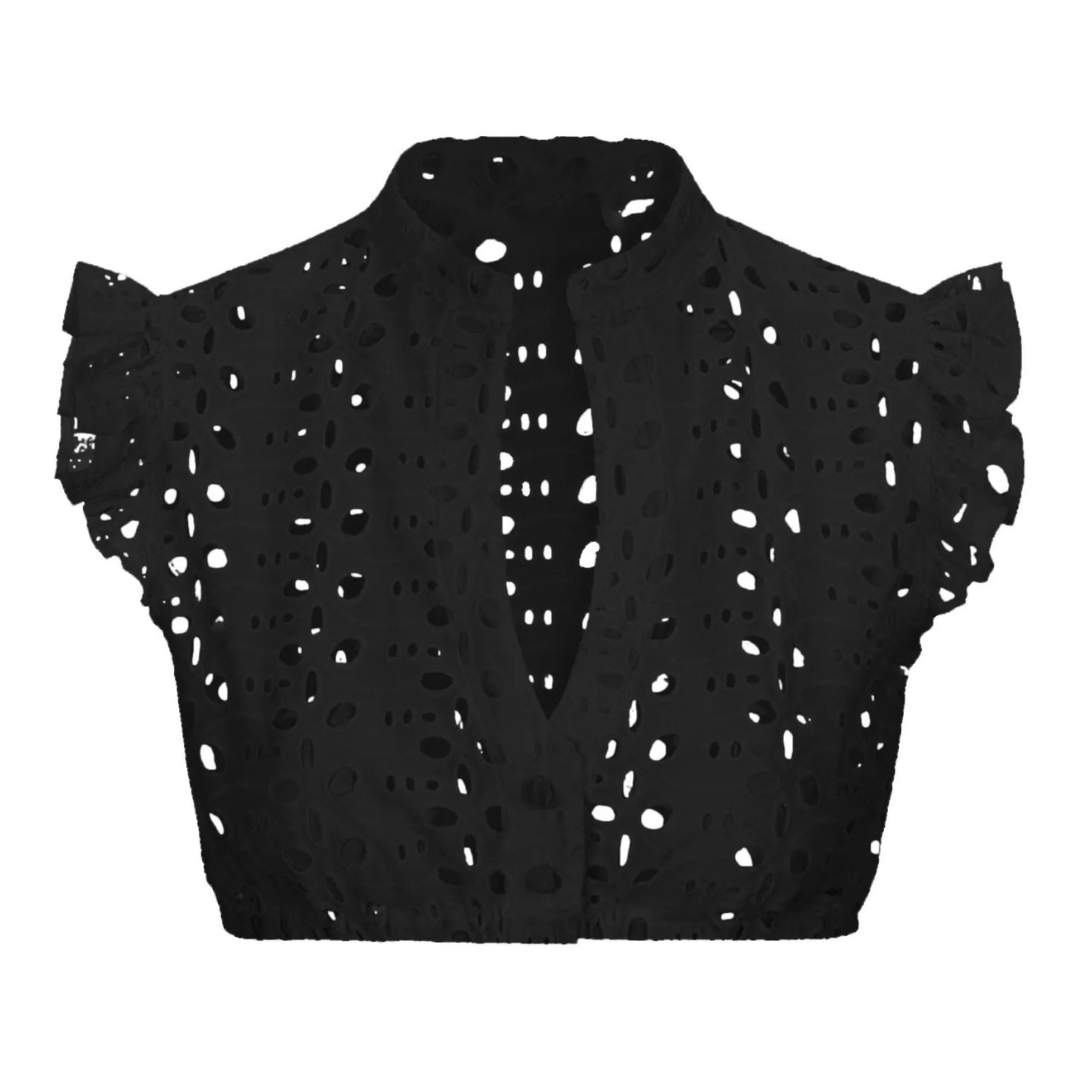 Blouse Dirndl pour femmes Oktoberfest | Noir et intemporel