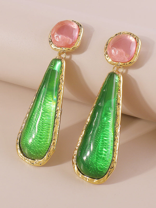 Boucles d'oreilles pendantes géométriques