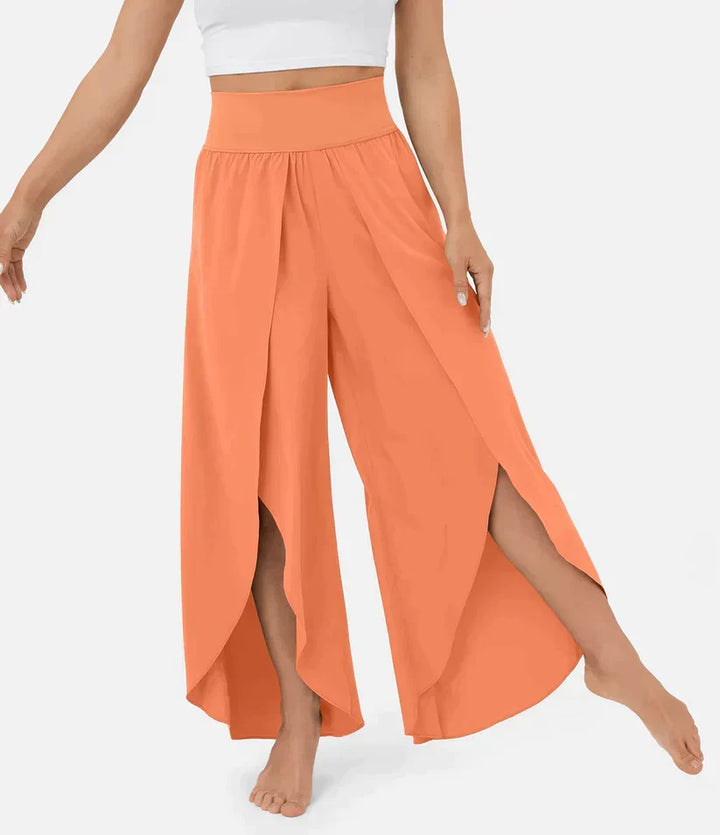 SummerBreeze - Pantalon Palazzo Taille Haute