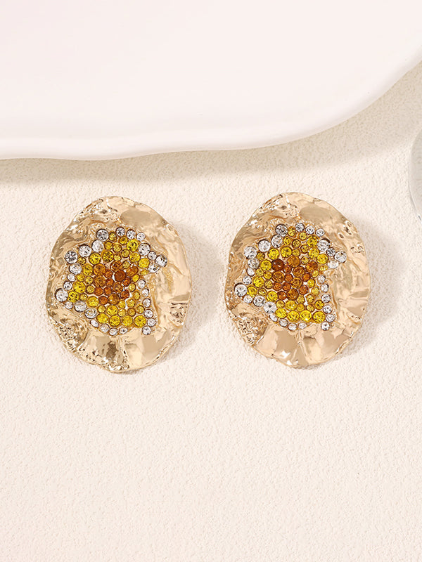 Boucles d'oreilles géométriques brillantes