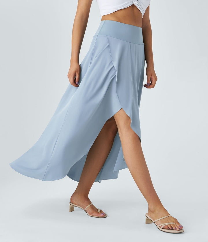 Jupe maxi Natalia avec fente - Élégance stylée et confort.