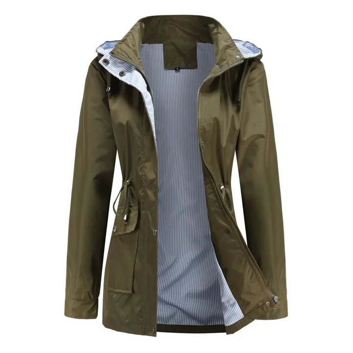 Trench-coat Femme | Veste de Transition Avec Capuche Amovible