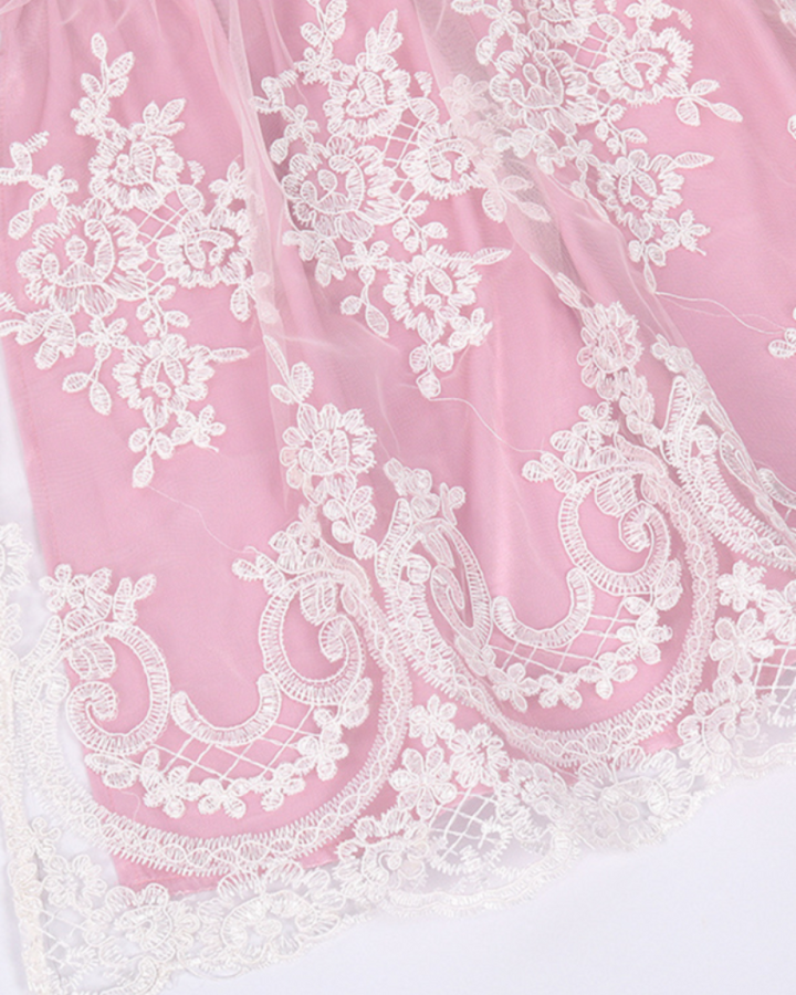 Robe d'été traditionnelle pour femmes | Midi Dirndl en rose