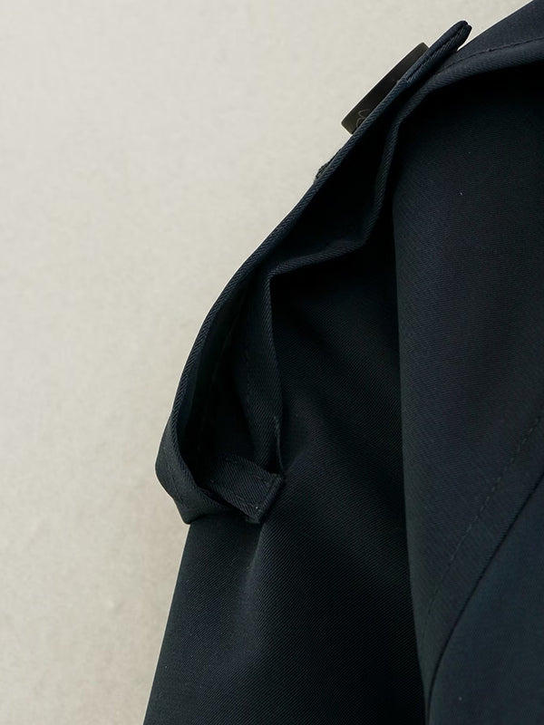 Veste ample à manches longues, à empiècements, à col revers