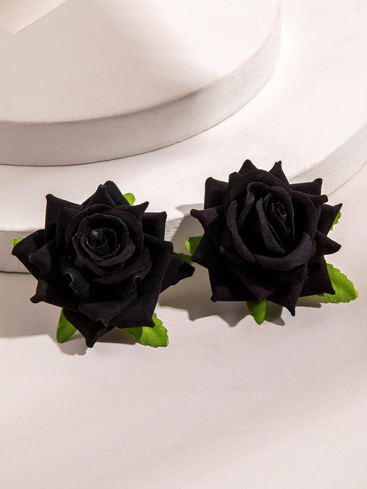 Boucles d'oreilles pendantes en forme de fleur