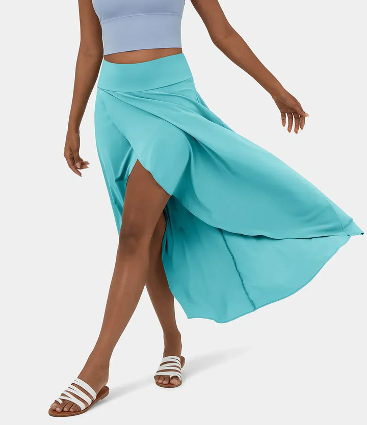 Jupe maxi Natalia avec fente - Élégance stylée et confort.