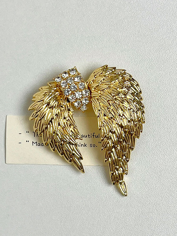 Broche géométrique à strass