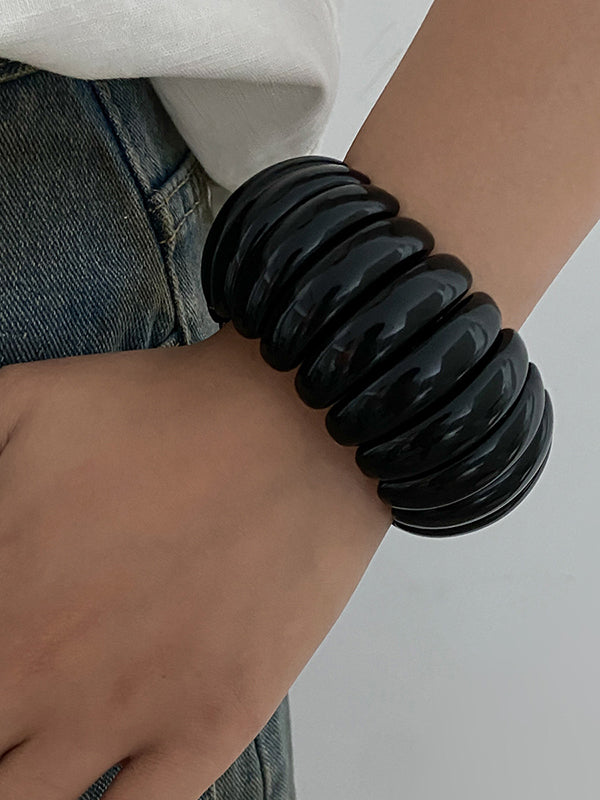 Bracelet géométrique couleur unie