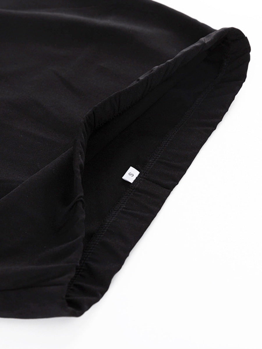 Jupe moulante coupe droite, couleur unie