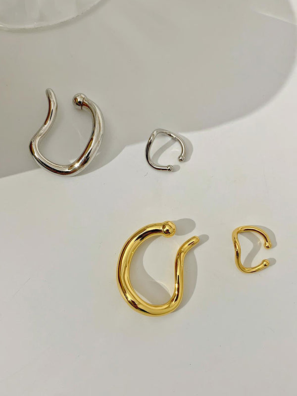 Boucles d'oreilles simples chic, normcore, couleur unie