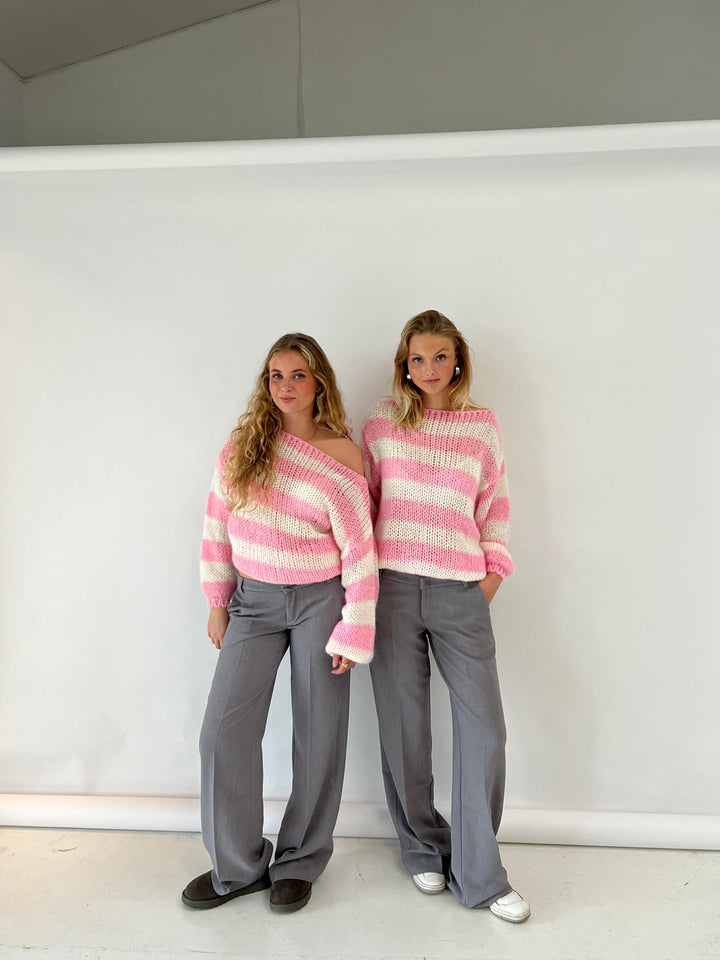 Alina | Pull en tricot rayé décontracté pour femmes