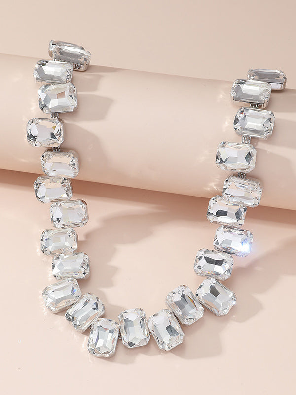 Collier à chaîne, couleur contrastée