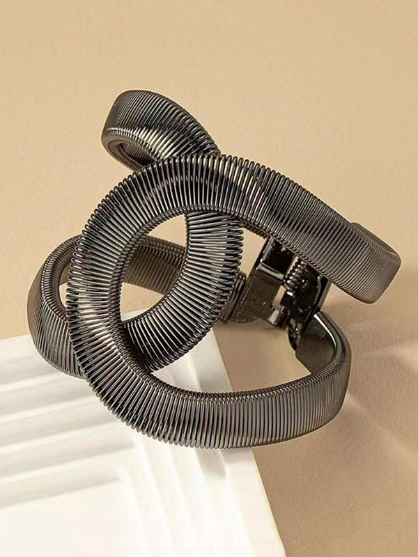 Bracelet réglable ajouré à chaîne, taille ronde