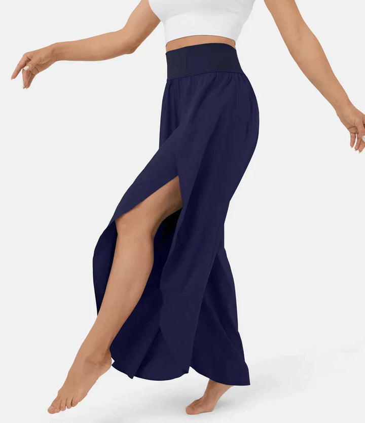 SummerBreeze - Pantalon Palazzo Taille Haute
