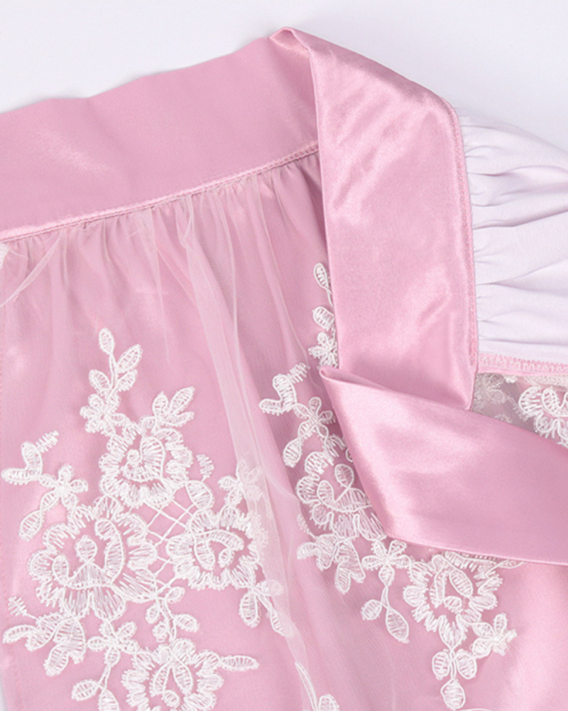 Robe d'été traditionnelle pour femmes | Midi Dirndl en rose
