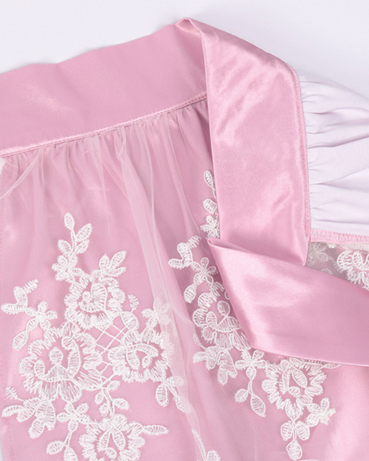 Robe d'été traditionnelle pour femmes | Midi Dirndl en rose