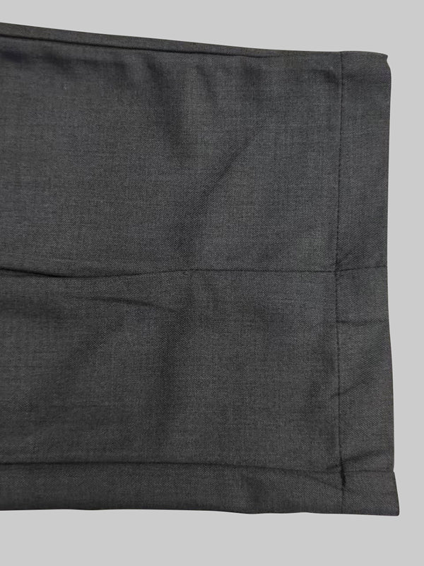 Pantalon décontracté coupe droite, sans ceinture, couleur unie