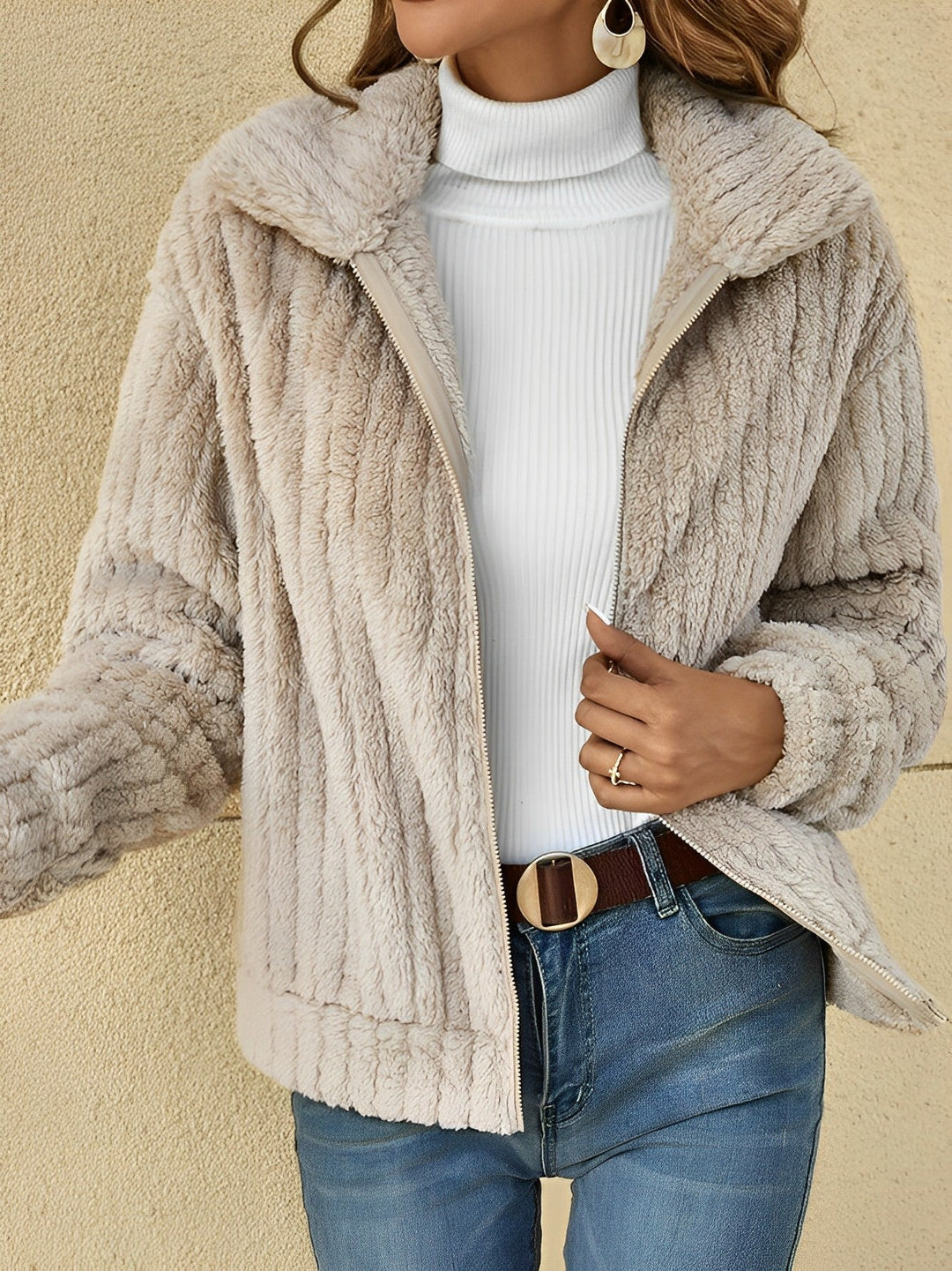 Manteau en Teddy Douillet pour Femmes | Décontracté