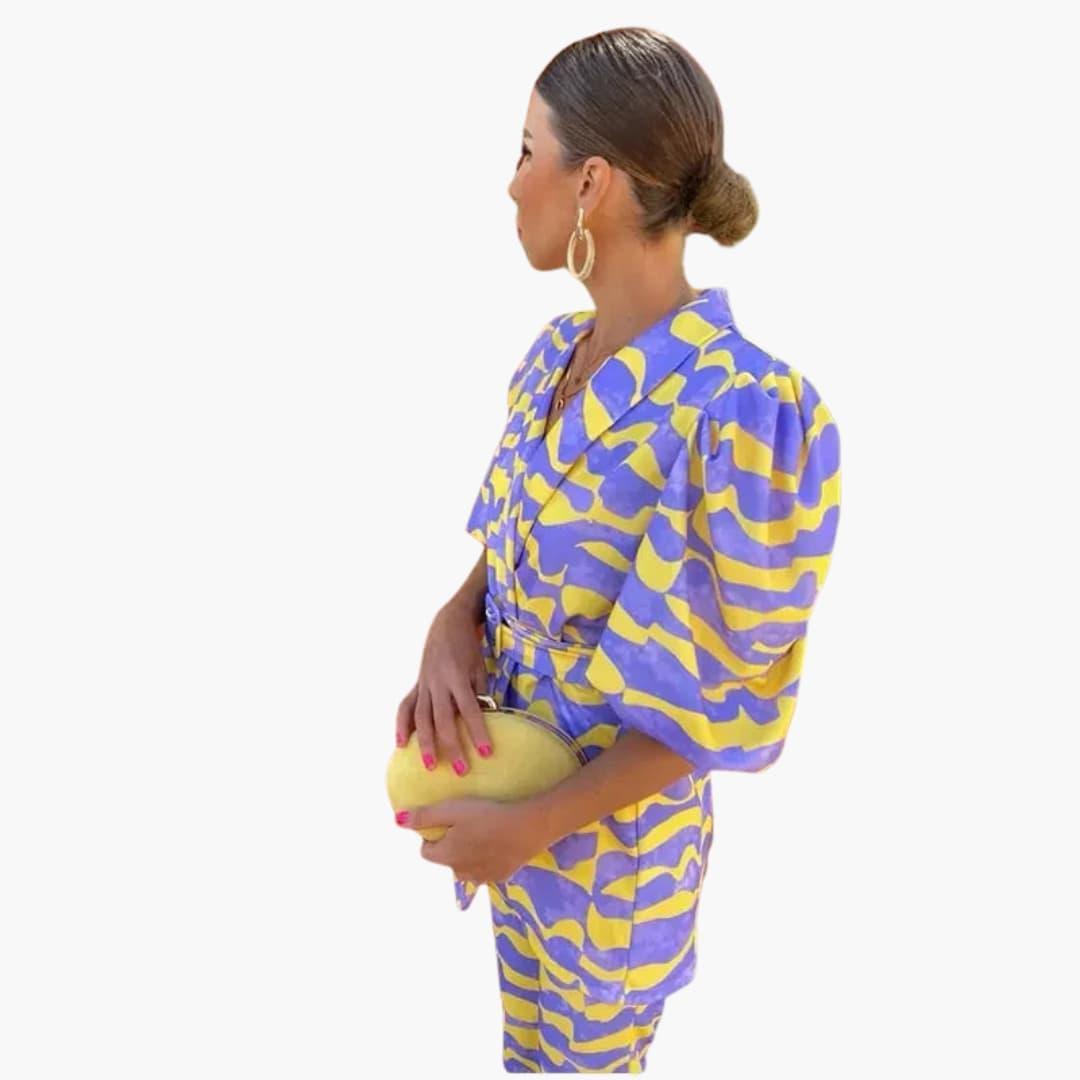 Ensemble Femme 2 pièces - Tenue de loisirs élégante en tissu doux