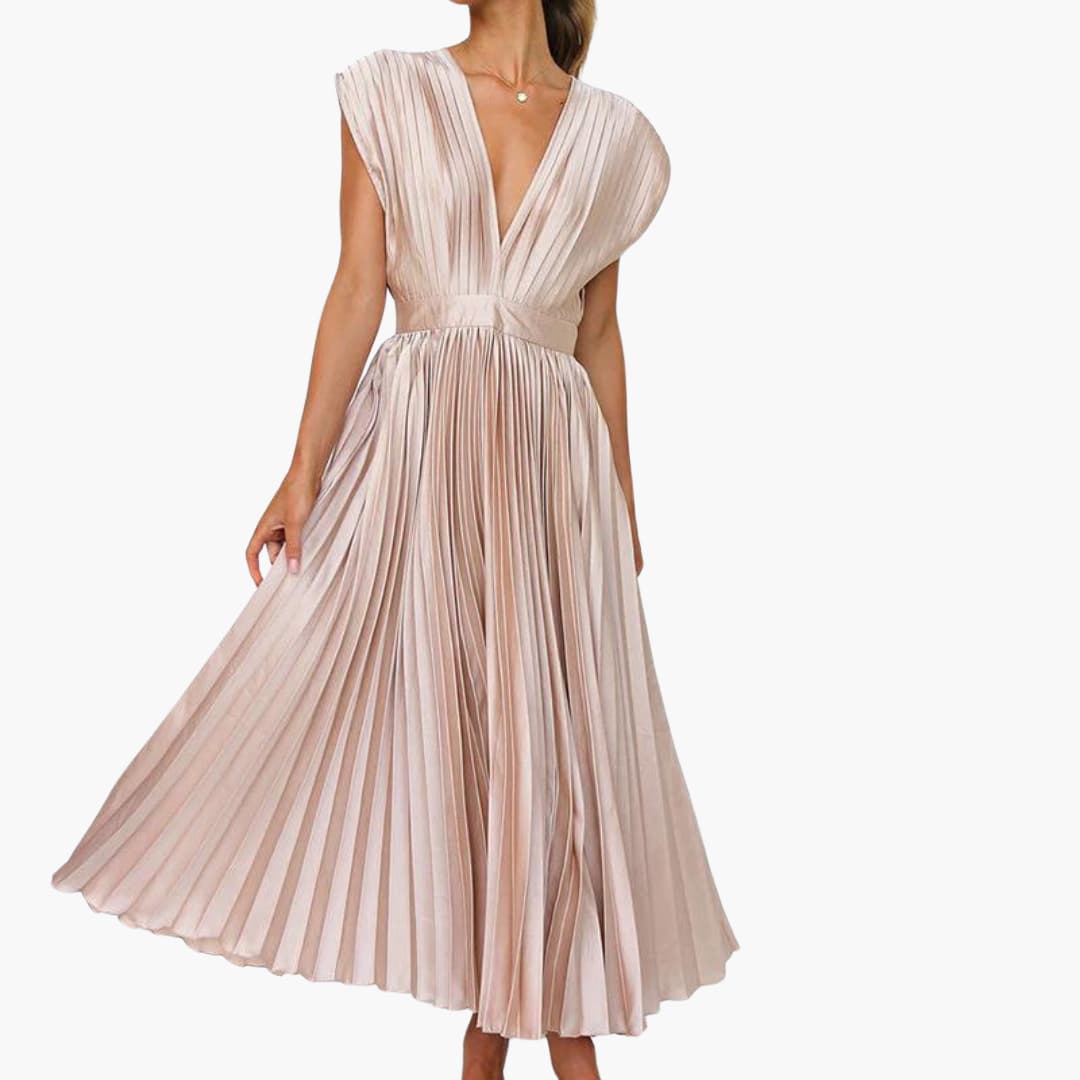 Robe midi élégante avec décolleté en V - Mode de soirée pour femmes Farfetch