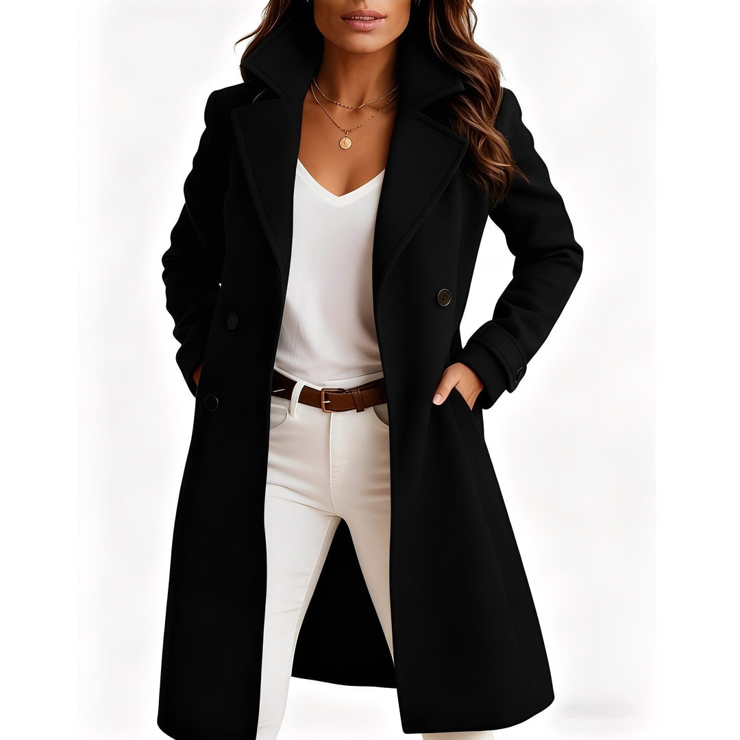 Camille - Manteau pour femmes au design élégant et à boutonnage simple