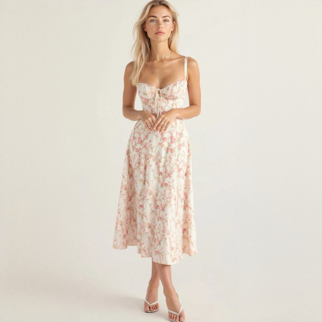 Liana - Robe midi chic
