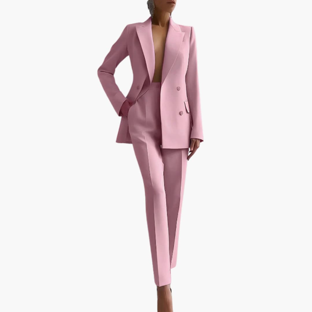 Ensemble Blazer Élégant pour Femmes - Coupe Ajustée avec Pantalon