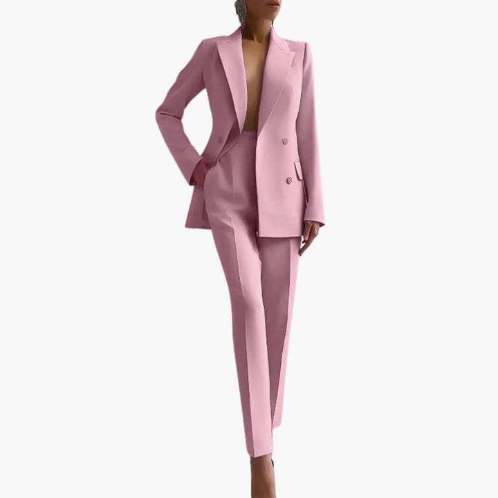 Ensemble Blazer Élégant pour Femmes - Coupe Ajustée avec Pantalon
