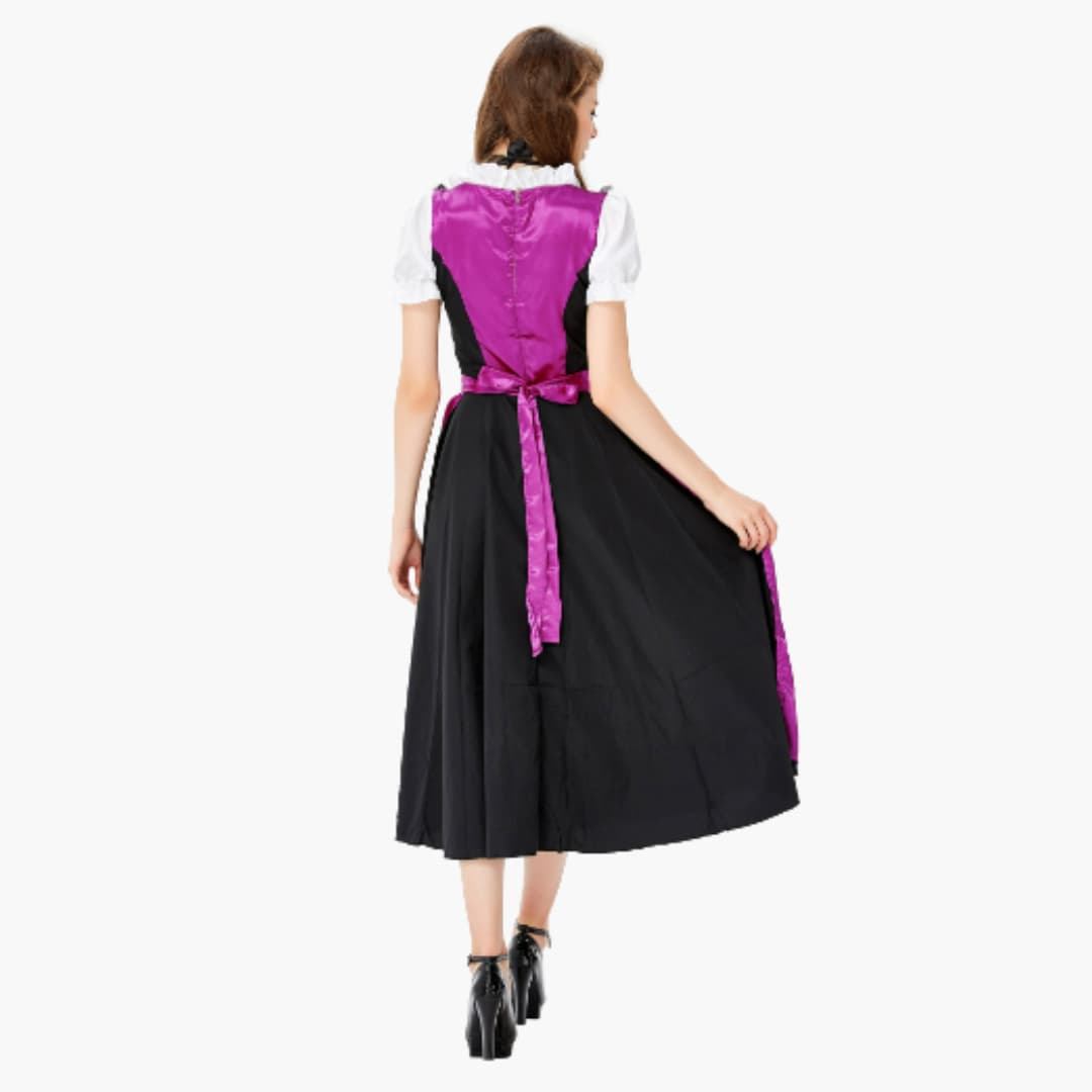 Robe dirndl brodée pour femmes - Oktoberfest 2025