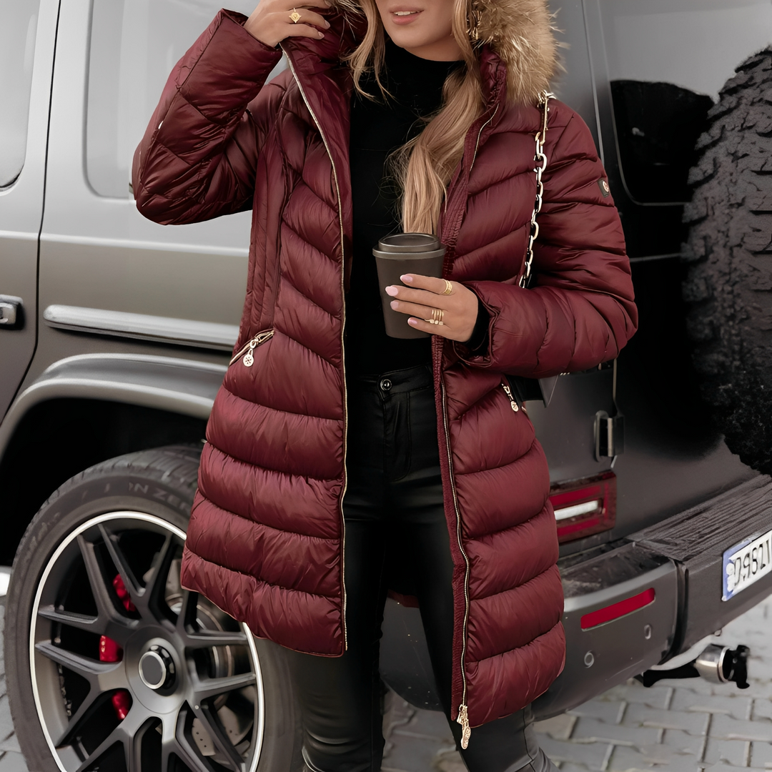 Caroline - Manteau pour femmes avec col
