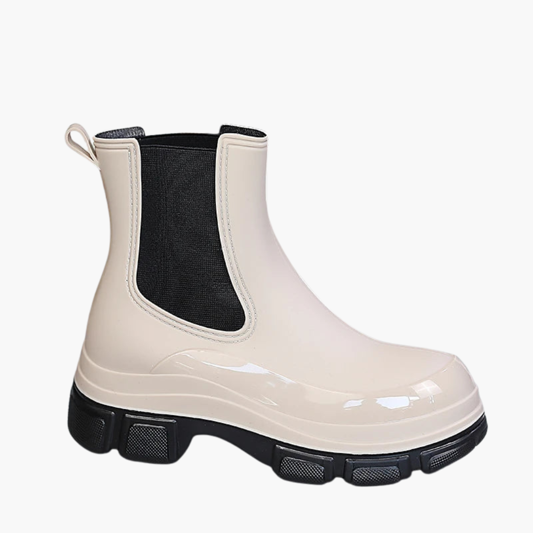 Bottes Chelsea pour femmes avec empiècements élastiques et semelle structurée