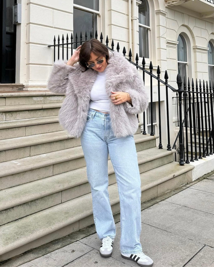 Valeria | Manteau luxueux en fausse fourrure douce pour femmes
