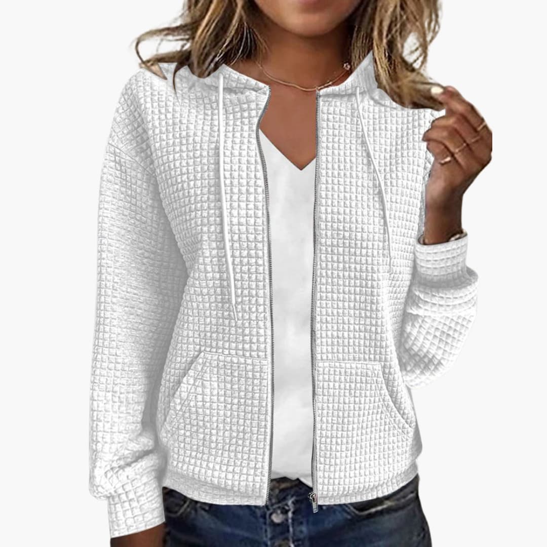 Sweat à capuche zippé pour femmes
