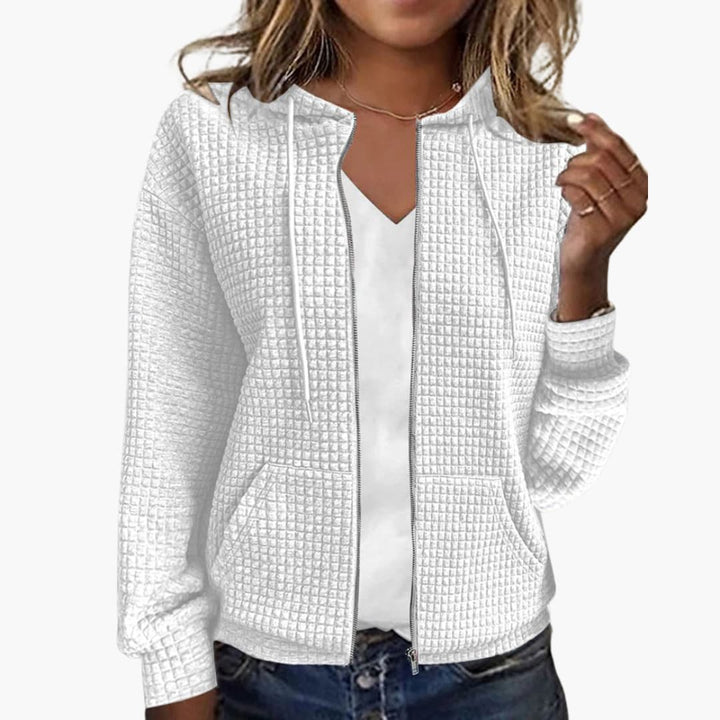 Sweat à capuche zippé pour femmes
