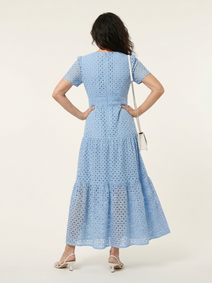Sabine | Robe midi confortable avec coupe décontractée